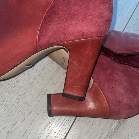 Ralph Lauren Breanne Heels Boot Bootie Red Leather 10US bow back leather bootie - Picture 12 of 12